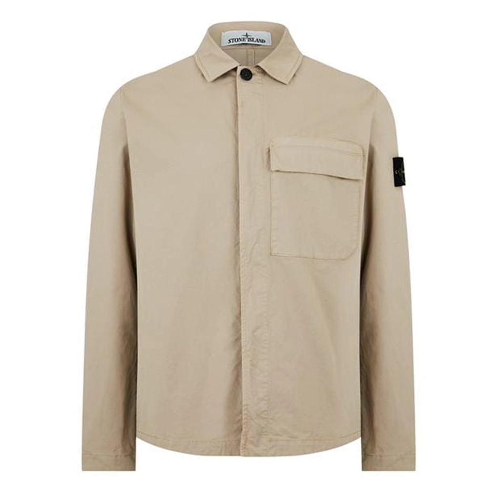 Stone Island Cotton Twill Overshirt - Beige